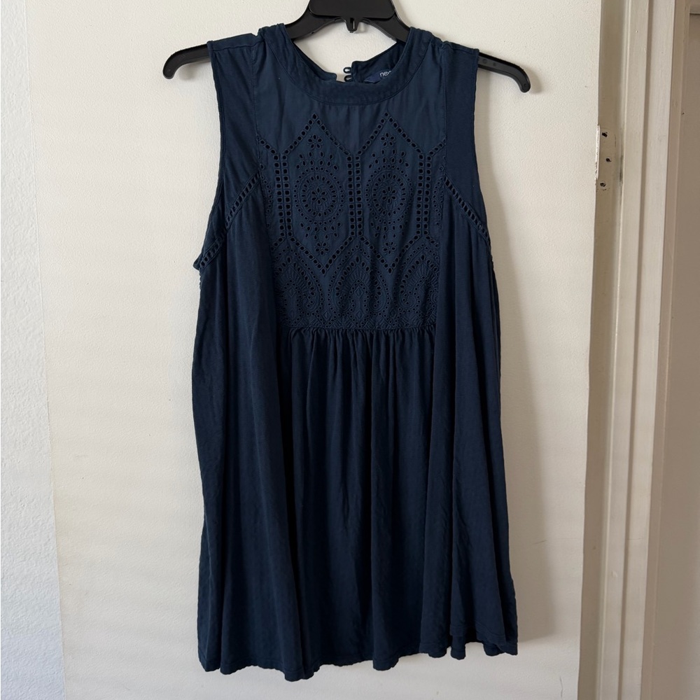 Next Midnight Blue Sleeveless Tunic Top/Dress